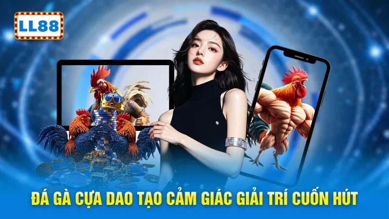 Đá gà cựa dao tạo cảm giác giải trí cuốn hút