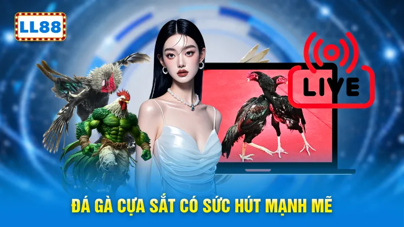Đá gà cựa sắt có sức hút mạnh mẽ